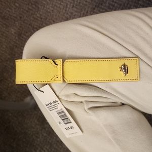 NWT Brahmin Luggage Tag Yellow